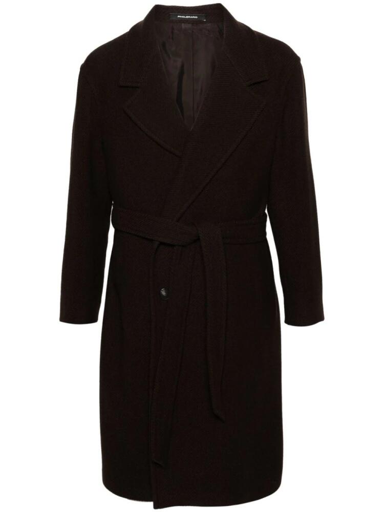 Tagliatore Royce wool-blend coat - Brown Cover