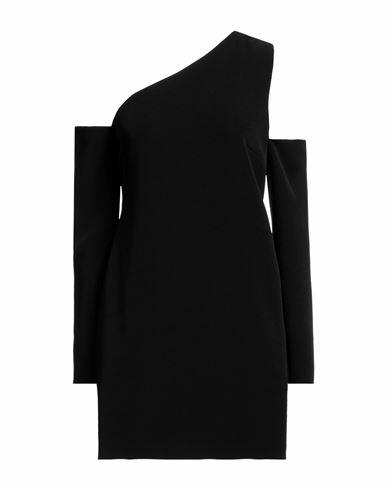 P. a.r. o.s. h. Woman Mini dress Black Polyester, Elastane Cover