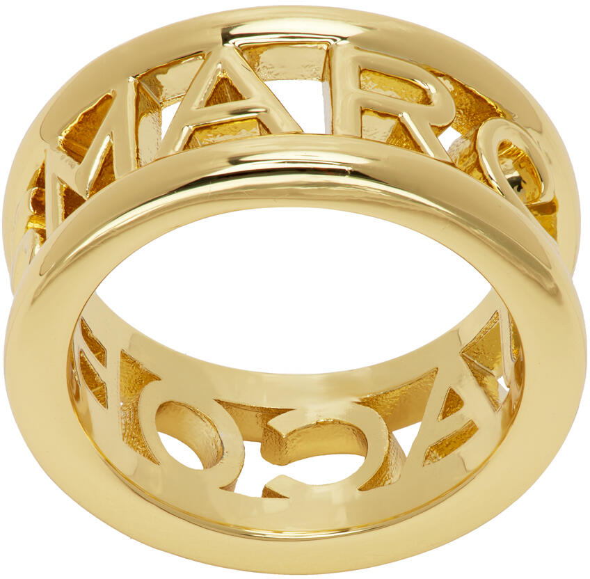 Marc Jacobs Gold 'The Monogram' Ring Cover