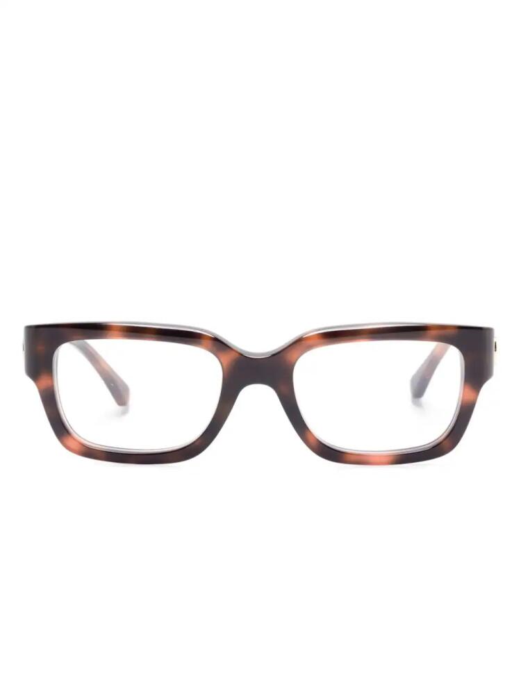 Gucci Eyewear tortoiseshell-effect glasses - Brown Cover