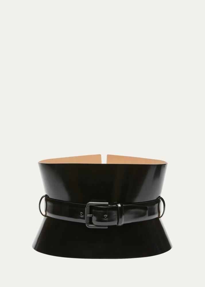 Max Mara Bustier Patent Leather Belt Cover