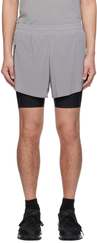 Y-3 Gray M Run Tights Sweat Shorts Cover