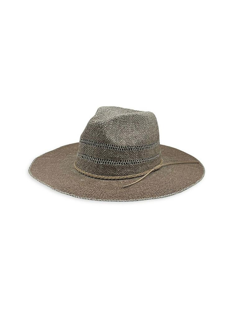 MARCUS ADLER Women's Straw Panama Hat - Taupe Cover