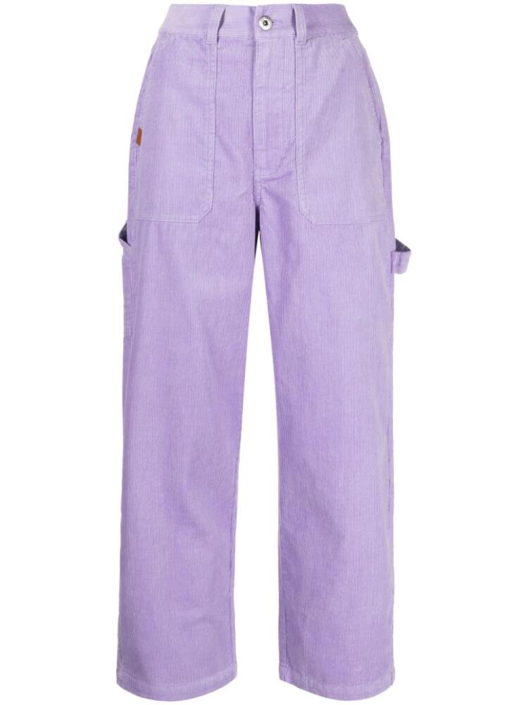 CHOCOOLATE straight-leg utility corduroy trousers - Purple Cover