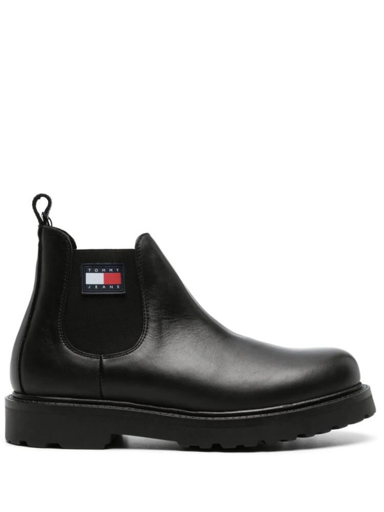 Tommy Jeans leather Chelsea boots - Black Cover