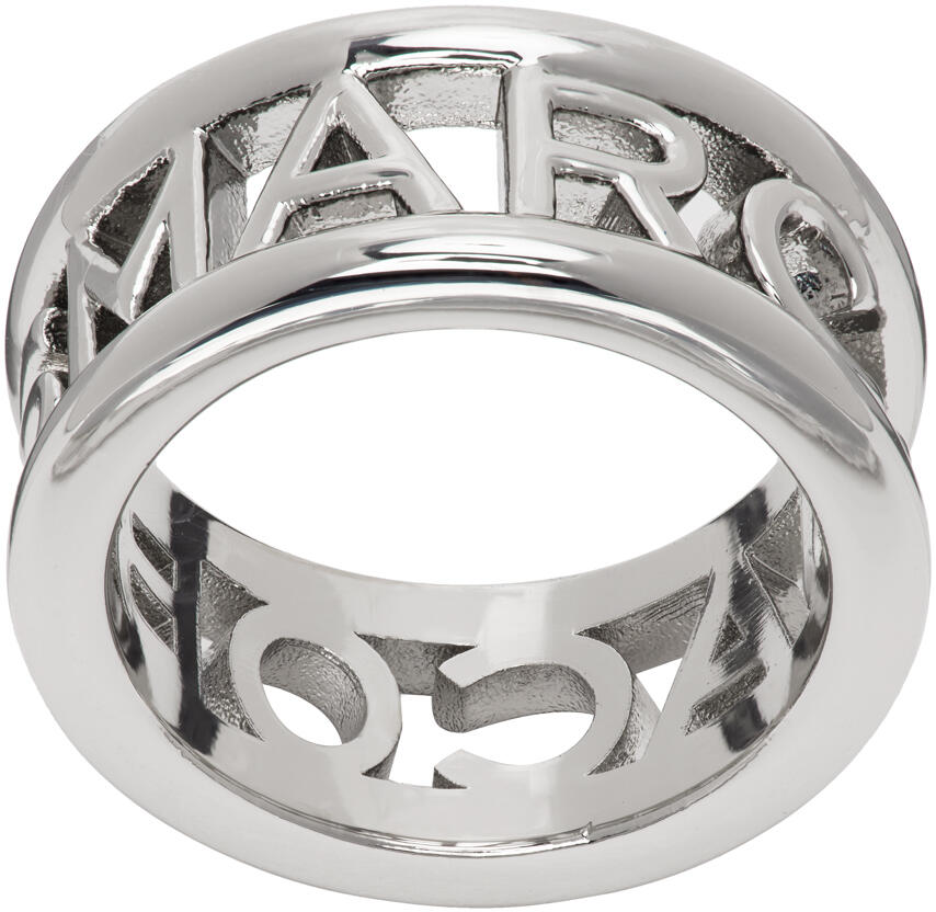 Marc Jacobs Silver 'The Monogram' Ring Cover