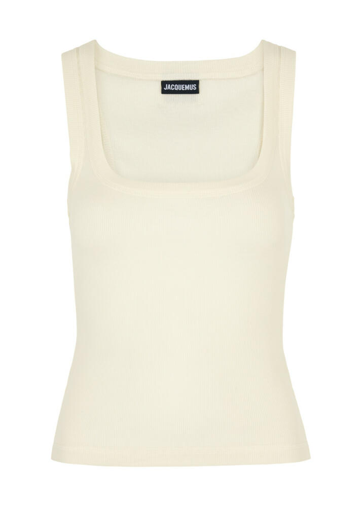 Jacquemus Le Debardeur Cotton Tank - Cream Cover