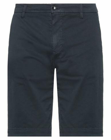 Markup Man Shorts & Bermuda Shorts Midnight blue Cotton, Elastane Cover