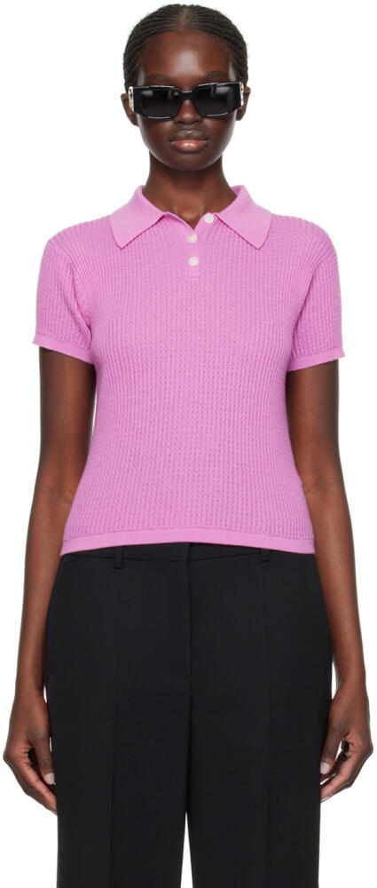 Guest in Residence Pink Shrunken Polo Cover