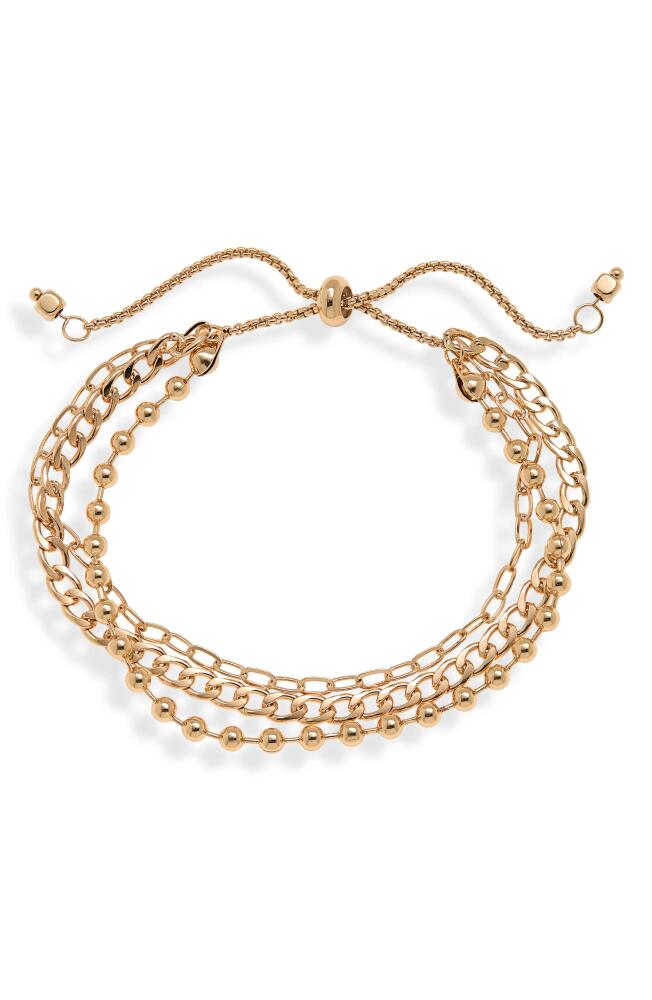 BP. Layered Chain Slider Bracelet in Gold Cover