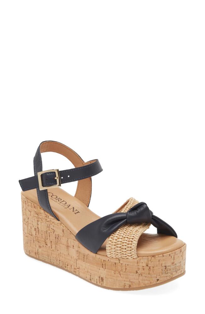 Cordani Jaylin Platform Wedge Sandal in Navy Cover