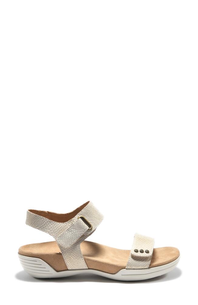 Hälsa Footwear Dominica Sandal in Gold Leather Cover