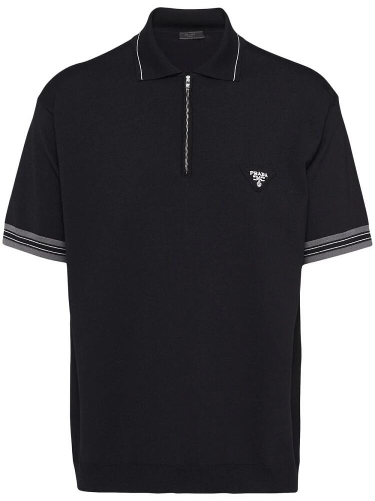 Prada wool polo shirt - Black Cover