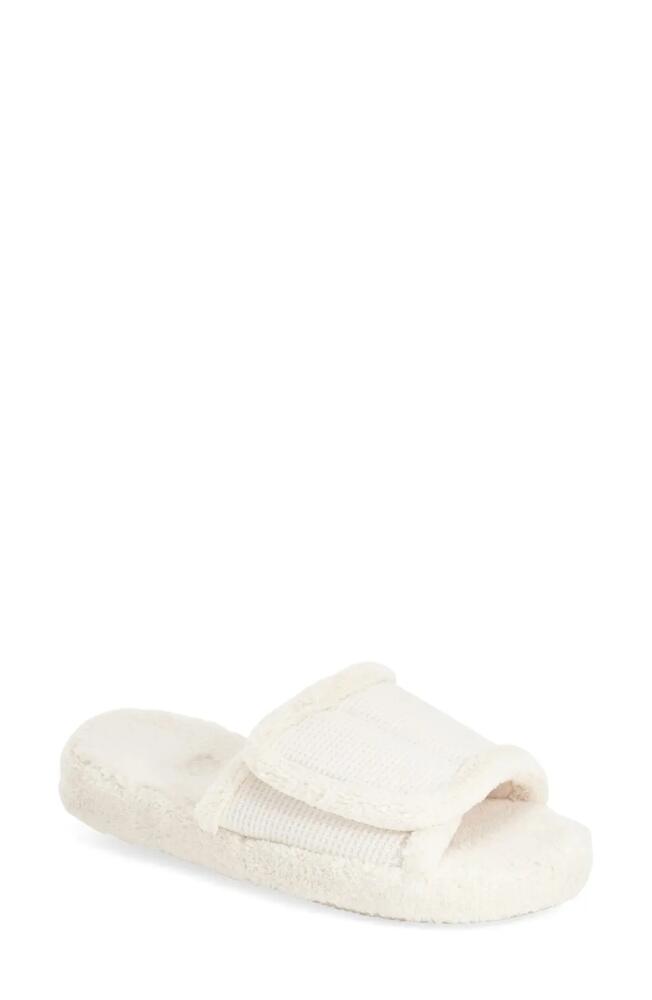 Acorn Waffle Spa Slide Slipper in Natural Cover