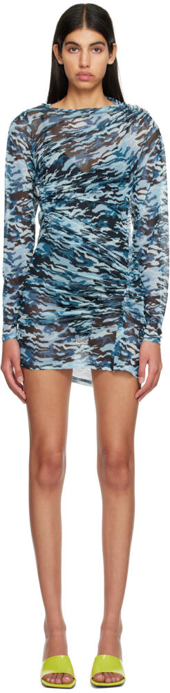 Atlein Blue Camo Minidress Cover