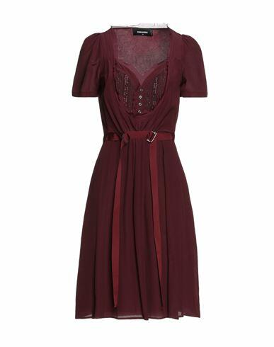 Dsquared2 Woman Midi dress Burgundy Silk Cover