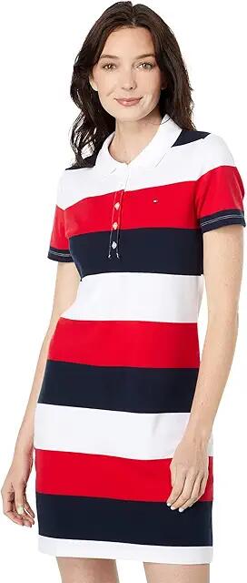 Tommy Hilfiger Stripe Polo Dress (Iconic Multi) Women's Dress Cover