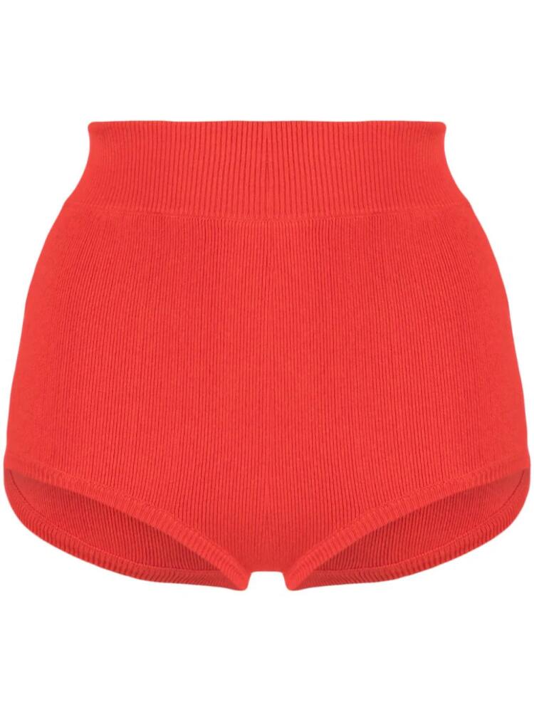 Cashmere In Love Gali fine-knit shorts - Red Cover