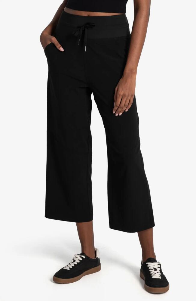 Lole Momentum Crop Drawstring Pants in Black Beauty Cover