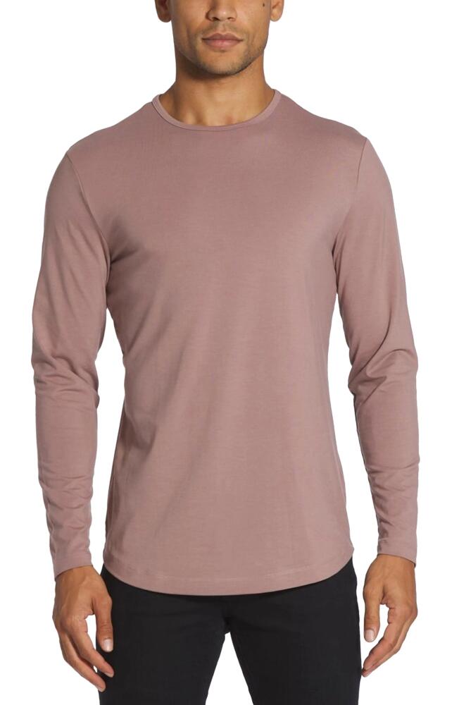 Cuts AO Curved Hem Long Sleeve T-Shirt in Mountain Mist Cover