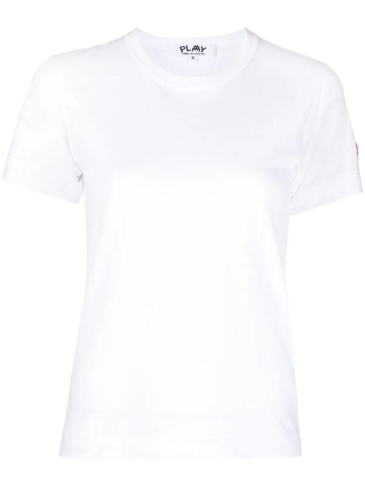 Comme Des Garçons Play logo-patch cotton T-shirt - White Cover