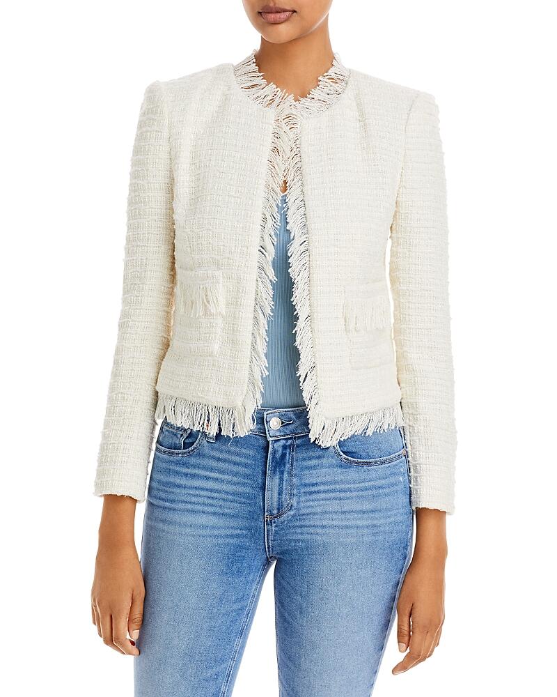 L'Agence Angelina Fringe Trim Blazer Cover