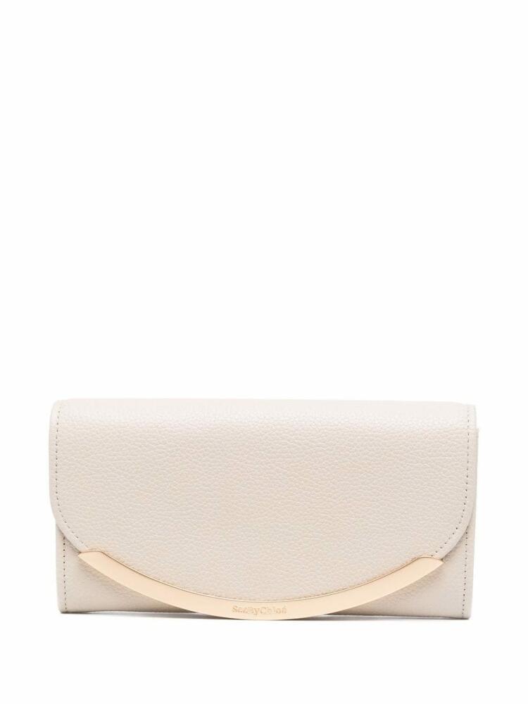 See by Chloé metal-end continential wallet - Neutrals Cover