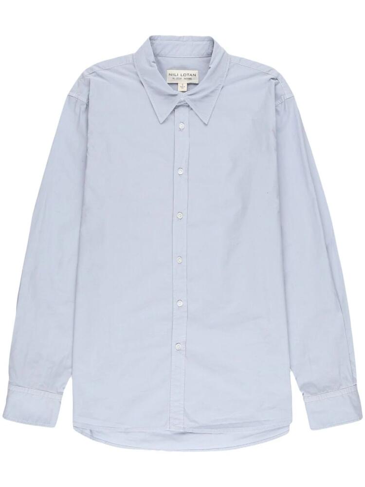 Nili Lotan Raphael long-sleeve shirt - Blue Cover