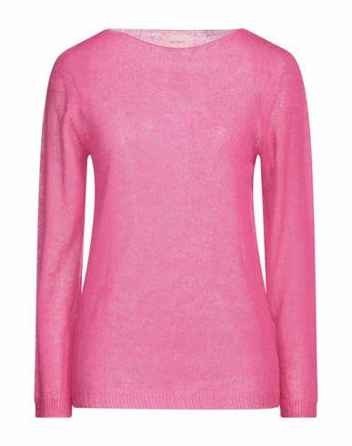 Vicolo Woman Sweater Fuchsia Mohair wool, Polyamide, Wool Cover