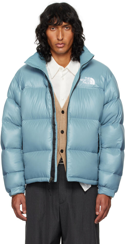 The North Face SSENSE Exclusive Blue 1996 Retro Nuptse Down Jacket Cover