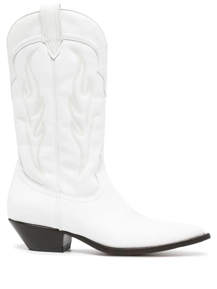 Sonora Santa embroidered cowboy boots - White Cover