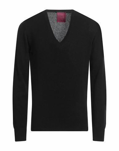 Capsule Knit Man Sweater Black Cashmere Cover