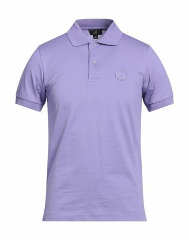 Dunhill Man Polo shirt Purple Cotton Cover