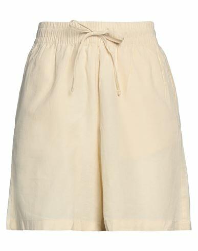 Jjxx By Jack & Jones Woman Shorts & Bermuda Shorts Ivory Cotton, Linen Cover