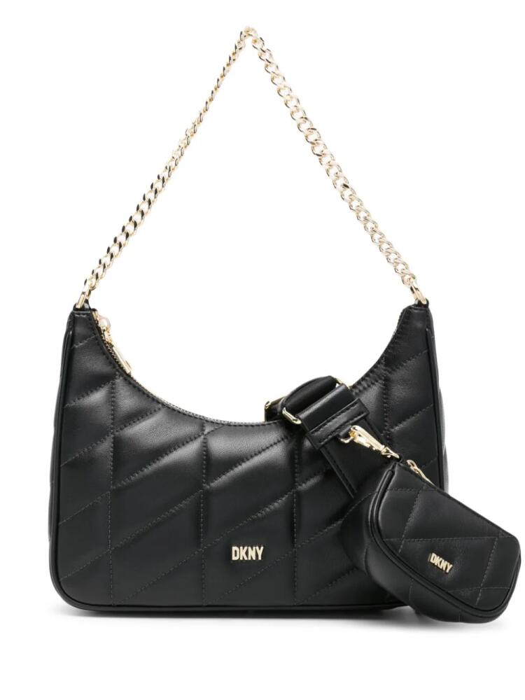 DKNY Betty quilted leather crossbody bag - Black Cover