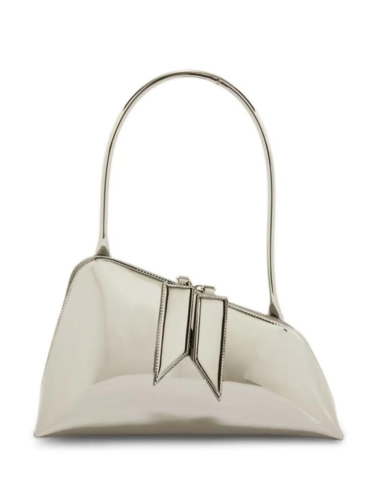 The Attico Sunrise faux-leather shoulder bag - Silver Cover