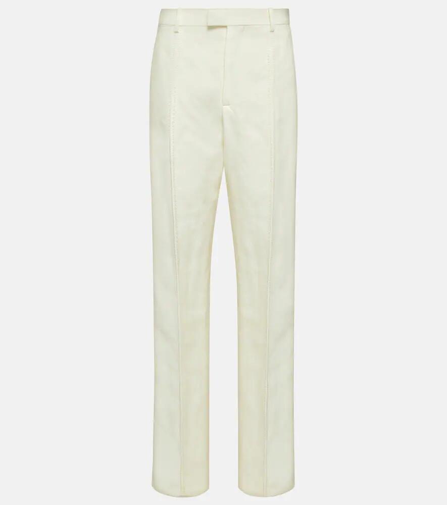 Bottega Veneta Linen straight pants Cover