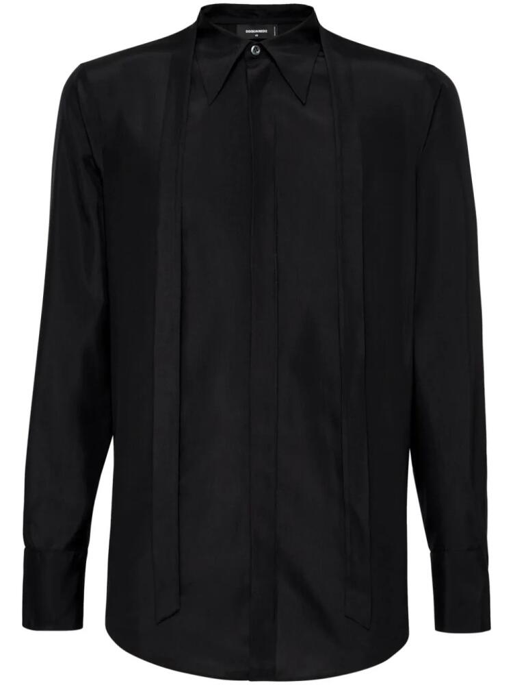 DSQUARED2 satin silk shirt - Black Cover