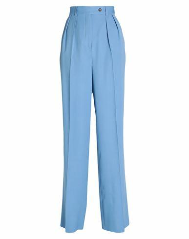 Rochas Woman Pants Light blue Virgin Wool Cover