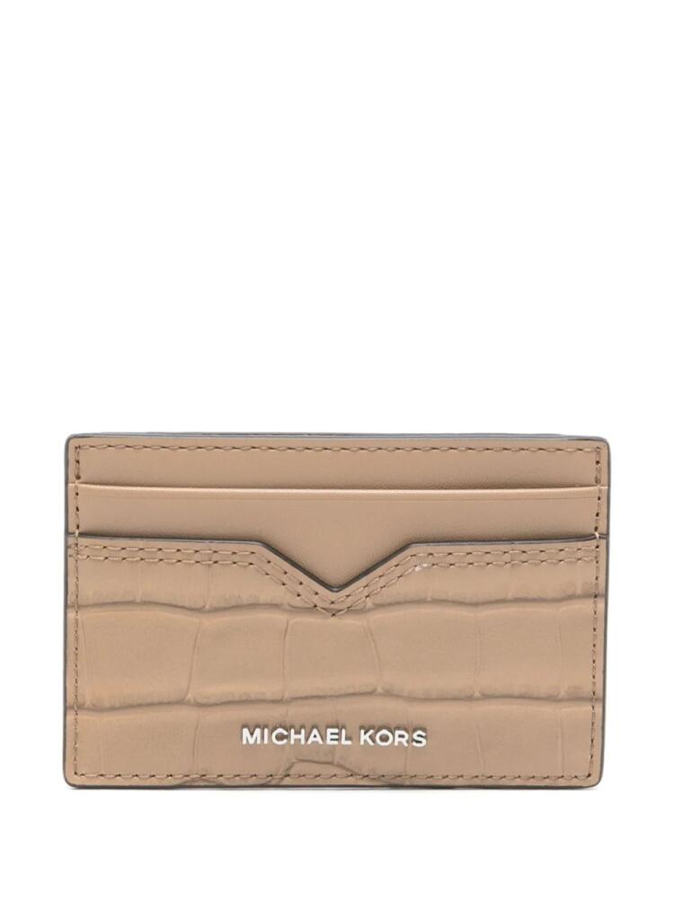 Michael Kors crocodile-embossed cardholder - Brown Cover