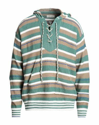 Nick Fouquet Man Sweater Sage green Linen, Cotton Cover