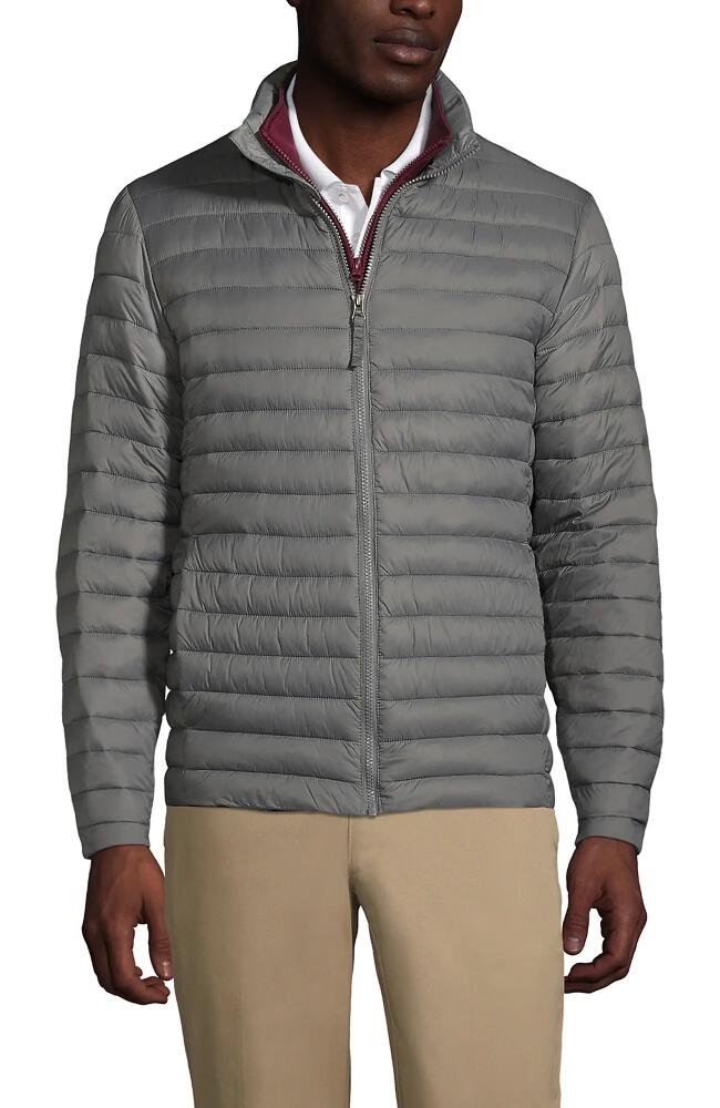 Lands' End School Uniform ThermoPlume Jacket in Arctic Gray Cover