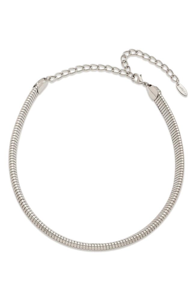 Ettika Your Essential Flex Choker Necklace in Rhodium Cover