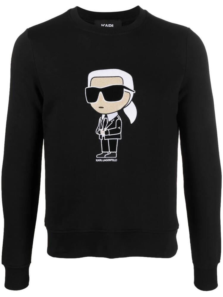 Karl Lagerfeld Ikonik organic-cotton sweatshirt - Black Cover