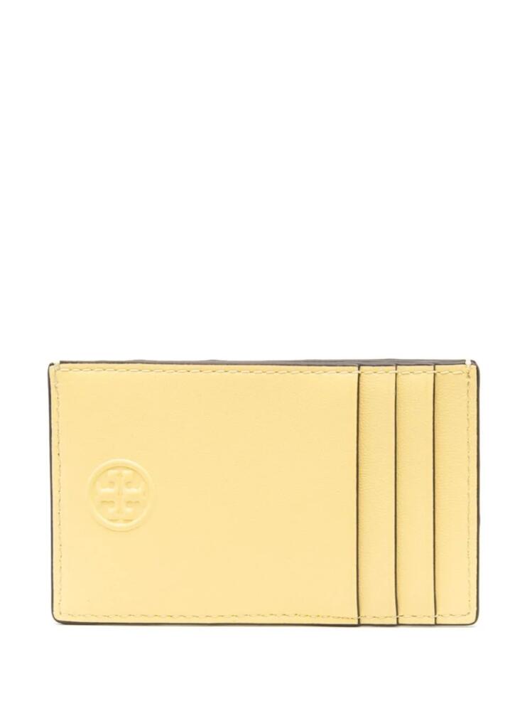 Tory Burch Fleming diamond-pattern cardholder - Yellow Cover