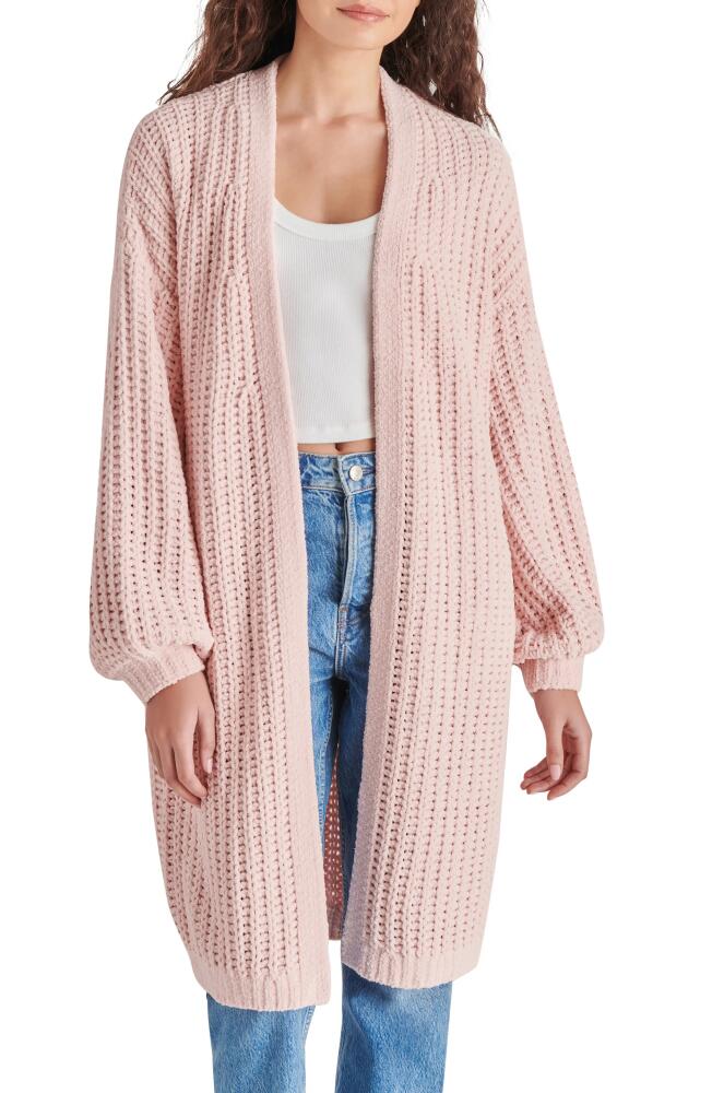 Steve Madden Emmie Chunky Knit Duster Cardigan in Light Pink Cover