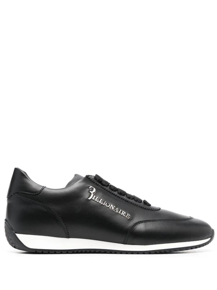 Billionaire calf-leather low-top sneakers - Black Cover