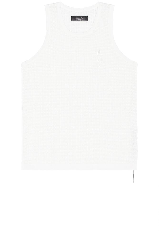 Amiri Waffle Stitch Tank in Brown Cover