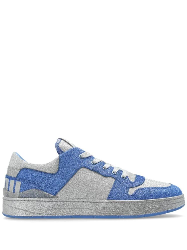 Jimmy Choo Florent logo-patch sneakers - Blue Cover