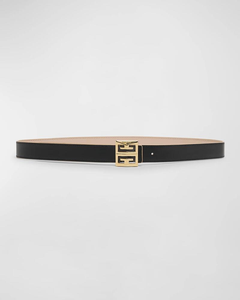 Givenchy 4G Leather & Gold Reversible Belt Cover